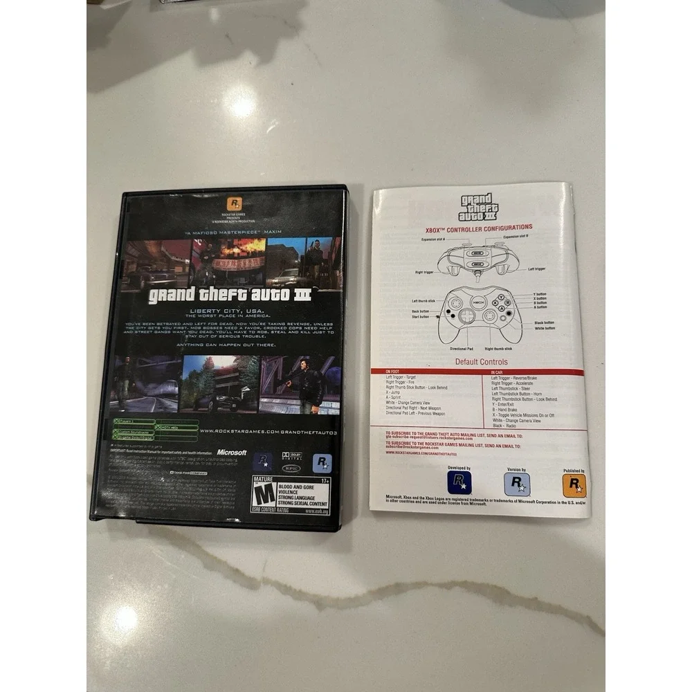 Grand Theft Auto III 3 Xbox Blockbuster Edition CIB - Tested - Complete Rare